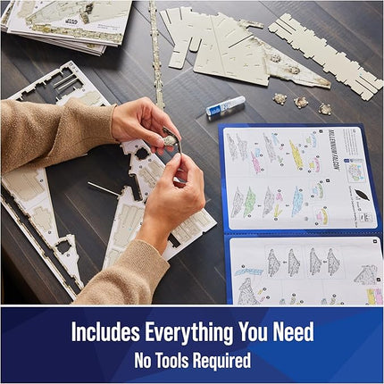 4D Build Star Wars Millennium Falcon 3D Model Kit, Star Wars Gifts, Desk Decor for Fans & Collectors, 223 Pieces, 3D Puzzles, Gift Ideas for Ages 12 & Up