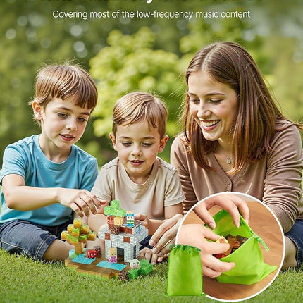 VEVOR Magnetic Blocks, 150 PCS Forest Castle Set, Magnetic Building Cubes for Kids, STEM Montessori Sensory Toys for Christmas Birthday Gift, Construction Stacking Toy for 3+ Years Old Boys & Girls