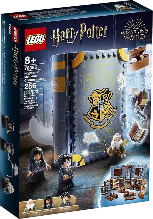 LEGO Harry Potter Hogwarts Moment: Charms Class 76385 Professor Flitwick’s Class in a Brick-Built Book Playset, New 2021 (255 Pieces)