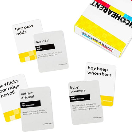 WHAT DO YOU MEME? Incohearent Fresh Phrases Expansion Pack - Designed to be Added to Incohearent Core Game