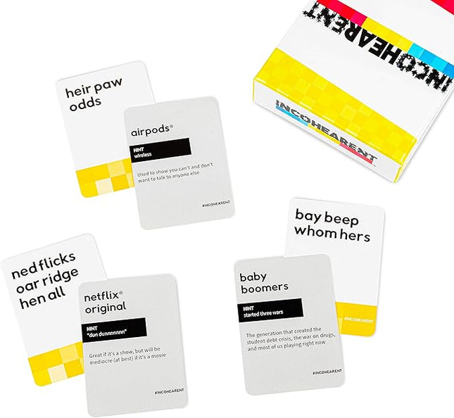 WHAT DO YOU MEME? Incohearent Fresh Phrases Expansion Pack - Designed to be Added to Incohearent Core Game