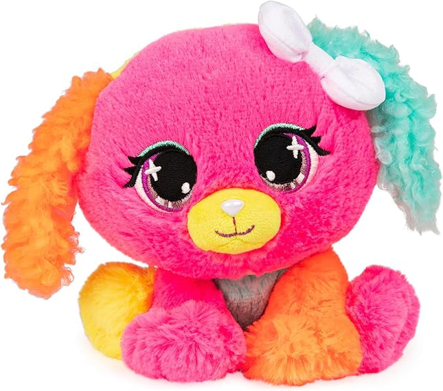 GUND P.Lushes Designer Fashion Pets Cyndi Pupowski Dog Premium Stuffed Animal Soft Plush, Pink and Orange, 6”