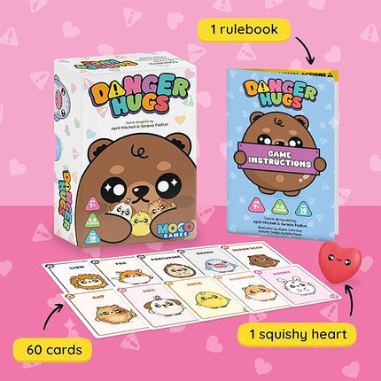 Sabobatage Danger Hugs Card Game | Easy Family-Friendly Party Game | Card Games for Adults, Teens & Kids | 3-8 Players