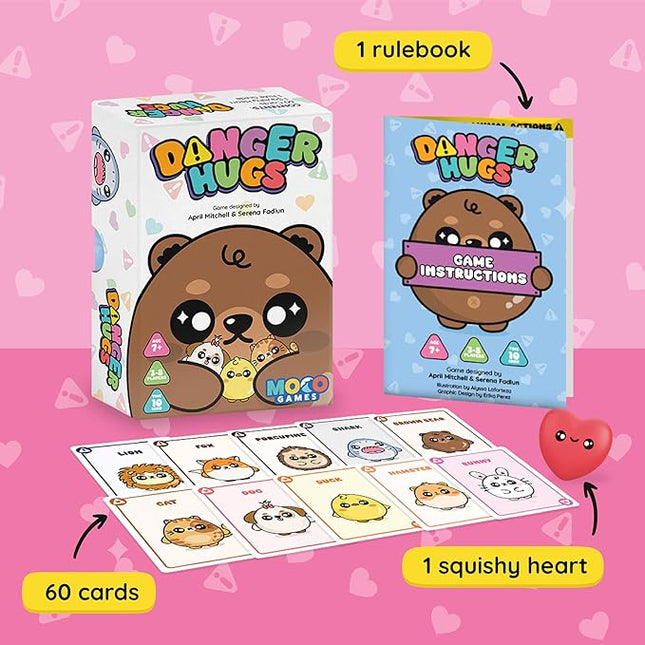 Sabobatage Danger Hugs Card Game | Easy Family-Friendly Party Game | Card Games for Adults, Teens & Kids | 3-8 Players