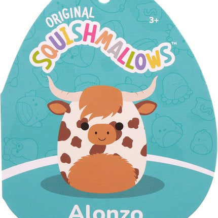 Squishmallows SQCR05392 Alonzo Die Hochlandvaca 19 cm, Official Jazwares, Super Soft Plush Toy