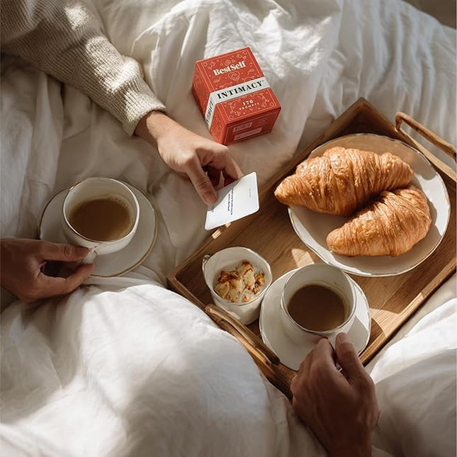 BestSelf Intimacy Deck – 170 Conversation Cards for Couples, Fun and Romantic Card Game for Deeper Connection and Pillow Talk