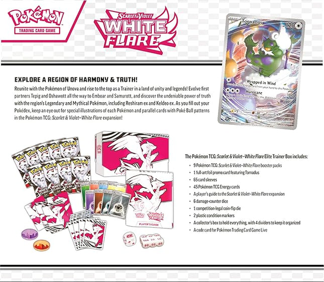 Pokemon TCG Scarlet & Violet 10.5 White Flare Elite Trainer Box