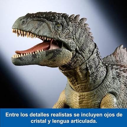 Mattel Jurassic World Dominion Hammond Collection Giganotosaurus Dinosaur Figure, 21 Articulations, Glass Eyes, Wired Tail & Posable Tongue