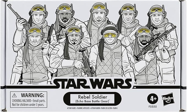STAR WARS The Vintage Collection 3.75-Inch Rebel Soldier (Echo Base Battle Gear) 4-Pack Action Figure Set F5555 Ages 4 and Up