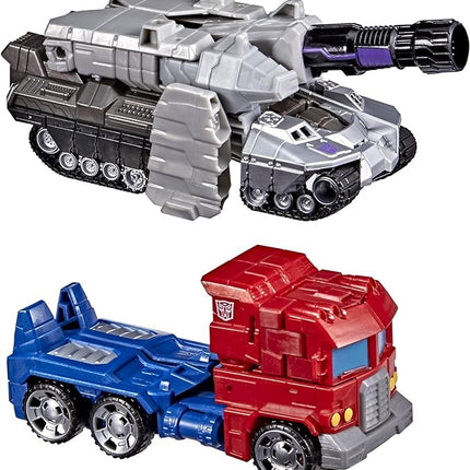 Transformers Toys Heroes and Villains Optimus Prime and Megatron 2-Pack Action Figures - for Kids Ages 6 and Up, 7-inch (Amazon Exclusive)