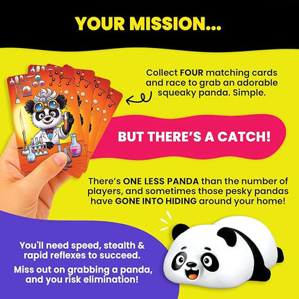 Pandamonium - Chaos Has Never Been This Cute! | The Hilarious Action-Packed Family Party Game for Kids, Teens and Adults | A Scavenger Hunt Card & Board Game for Ages 5+, 3-8 Players