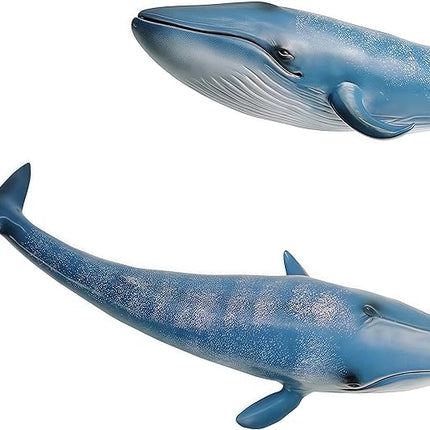 Gemini&Genius Blue Whale Sea Animal Action Figure, Ocean Shark Whale Model Toy, Educational, Role Play, Swim, Beach, Bath and Collectors for Kids