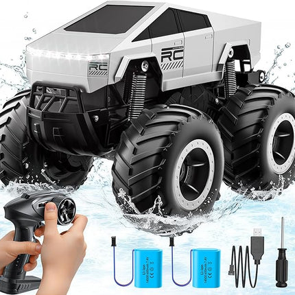 Remote Control Car Off-Road Pick-up Truck, 4WD Amphibious RC Trucks Toy RC Cars for All Terrain, 1:16 Scale Hobby Monster Truck Toys 2.4GHz Vehicles Kids Gifts for Boys/Girls Age 6 7 8 9 10-12+