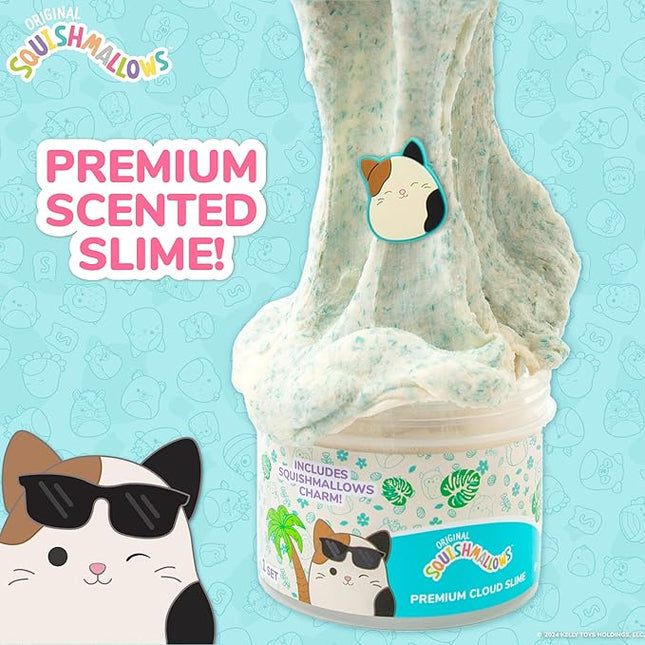 Original Squishmallows Premium Cloud Slime - Cam The Cat, Coconut Scent