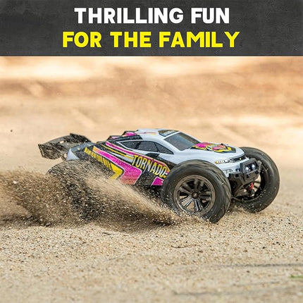 4x4 RC Cars for Adults 48kmh High-Speed - 1:12 Scale Large Waterproof Remote Control Truck, Offroad Electric Monster Car, 2 Batteries 30+ Min Play, All Terrain