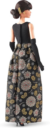 Barbie Signature Tribute Collection Rita Moreno Collectible Doll in Black & Gold Gown with Gloves and Shoes, Includes Doll Stand