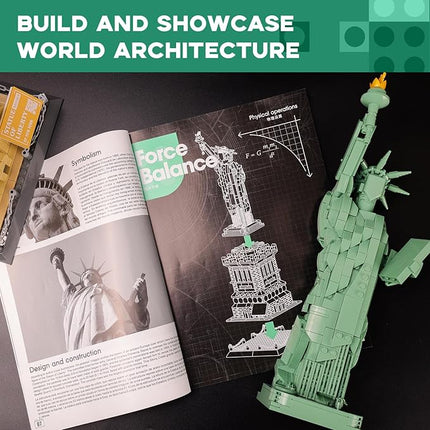 ArtorBricks Statue of Liberty Architecture Model Kit - 1577-Piece Premium Building Set for Collectors, Detailed Display & Thoughtful Gift Idea