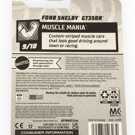 Hot Wheels Ford Shelby GT350R, Muscle Mania 9/10