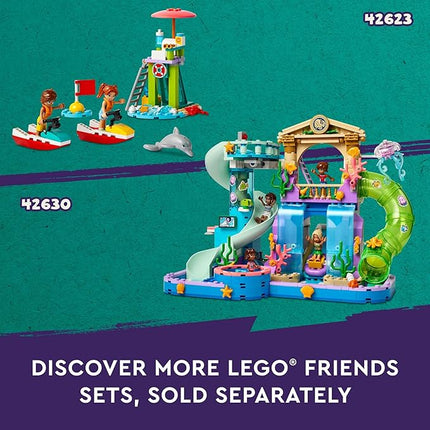 LEGO Friends Beach Smoothie Stand, Kids’ Pretend Play Food Set, Beach Toy Gift Idea for Girls and Boys Ages 6 and Up with 2 Mini Dolls, a Turtle Toy Figure and Accessories, 42625