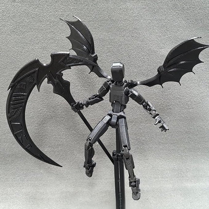 Assembled T13 Robot Set, 3D Printed Titan 13 Action Figure, Lucky 13 Collectors Desktop Decoration, Black