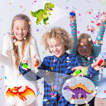 24PCS Dinosaur Party Favors-LED Finger Lights：Glow-in-the-Dark Light-Up Toys Bulk for Kids Boys Girls,Dino Birthday Party Decorations Supplies, Party Goodie Bags, Classroom Prizes, Fun Gifts