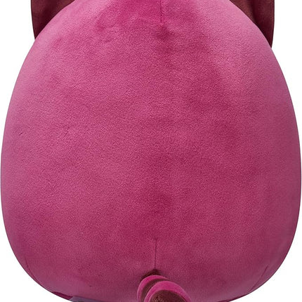 Squishmallows Original 8in Olivieri The Maroon Raccoon with Velvet Accents – Official Jazwares Plush (Little)