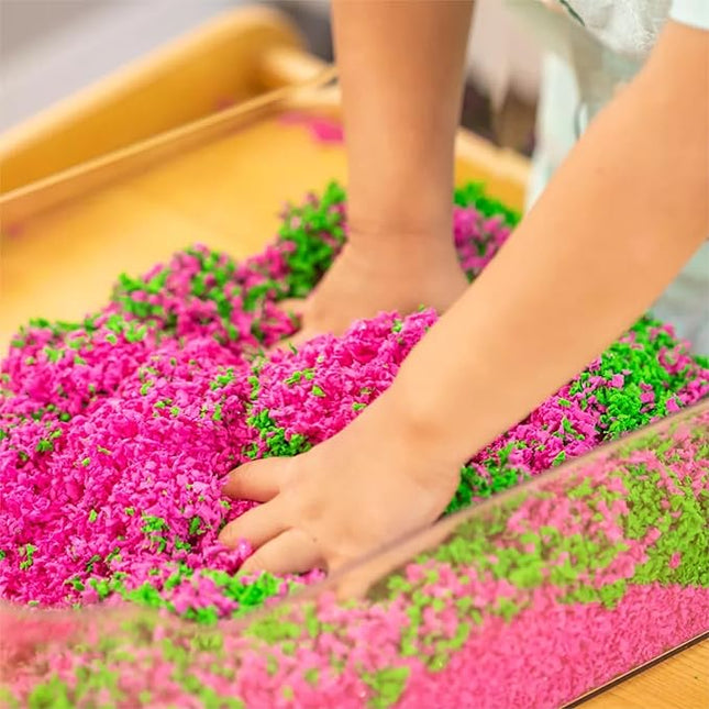 Educational Insights Pluffle® 4-Pack - Sensory Bin Foam Set, No Mess Alternative to Sand Toys & Slime for Toddlers, Fun Sensory Table Filler for Home or Classroom, Gift for Kids Ages 3+