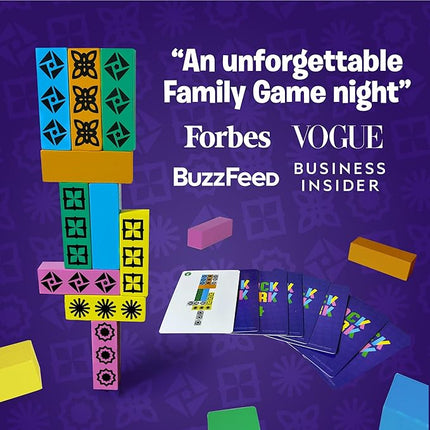 Blockwork by Uzzle Games - Fast-Paced Family Board Game - Multiple Difficulty Levels - Enjoyable and Challenging Puzzle Game – 2 to 4 Players – A Complete Family Night Fun Package - for Ages 4+