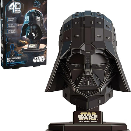 4D Build Star Wars Darth Vader Cardstock 3D Model Kit, Star Wars Gifts, Toys Desk Décor for Fans & Collectors, 83 Pieces, 3D Puzzles, Gift Ideas for Ages 12 & Up