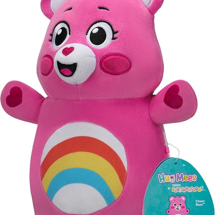 Squishmallows Original "Care Bears" 10in Cheer Bear HugMees – Ultrasoft Official Jazwares Plush (Medium-Sized)