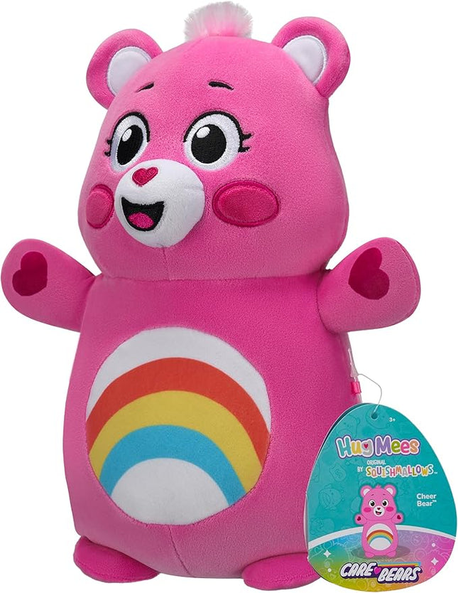 Squishmallows Original "Care Bears" 10in Cheer Bear HugMees – Ultrasoft Official Jazwares Plush (Medium-Sized)