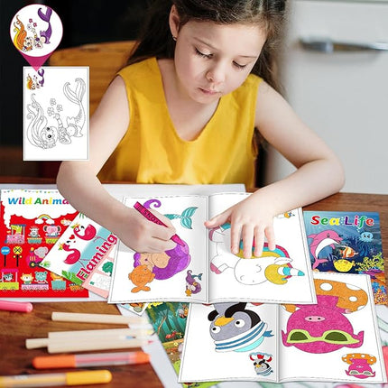 Kalysky 15Pack Bulk Coloring Books (5.9 * 8.5 inch) for Kids Ages 2-4 4-8, Party Favors Carnival Prizes Goodie Bag Stuffer,Classroom Activity Supplies,Activity Books for Kids