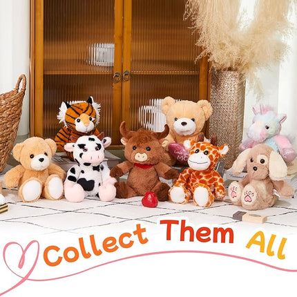 12" Heartbeat Recordable Teddy Bear,Voice Recorder Plush Toy Stuffed Animal Soft Fuzzy Doll Gifts Messages Recording Playback for Kids Birthday Children's Day