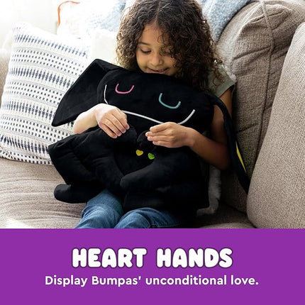 Bumpas Weighted Plush Toy – Machine Washable Calming Stuffed Animal for Kids – Arms and Body are Weighted to Give a Realistic Hug – Soft Companion for Playtime, Naptime & Travel (Rizz)
