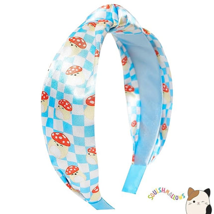 LUV HER Licensed Squishmallows Knotted Headband - Thick Headbands For Girls - One Size Fit All - Hair Accessories For Her Ages 8+