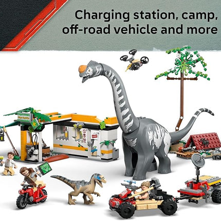 LEGO Jurassic World Raptor & Titanosaurus Tracking Mission Kids Toy - Building and Learning Toy for Pretend Play - Dinosaur Action Figures for Boys & Girls, Ages 7+ - Gift Idea for Birthdays - 76973