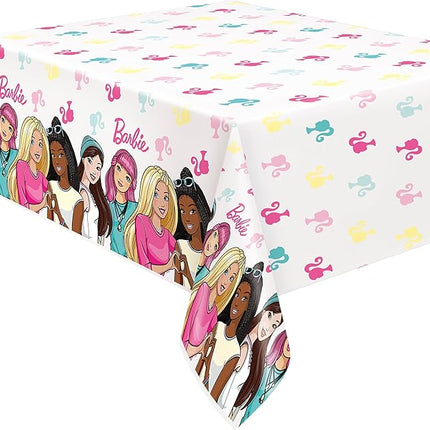 Barbie Theme Party Solutions - 33 Piece Unbeatable Value Bundle with Official Licensed Products for Kids Birthdays & Anniversaries + Bonus Party Supplies