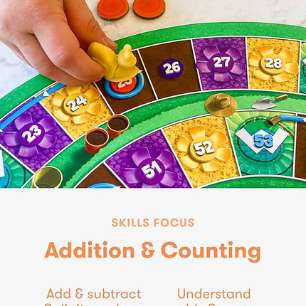 SimplyFun Whirly’s World - Educational Board Game for Kids - Math Game to Teach Concept of Even & Odds - 2-6 Players, Ages 6 & Up