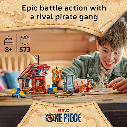 Lego ONE Piece Buggy The Clown’s Circus Tent Building Blocks - Creative Building Toy for Boys & Girls, 8+ - 4 Toy Figures & Playset for Pretend Play - Gift Idea for Birthdays & Anime Fans - 75637