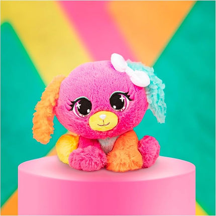 GUND P.Lushes Designer Fashion Pets Cyndi Pupowski Dog Premium Stuffed Animal Soft Plush, Pink and Orange, 6”