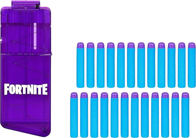 Nerf Fortnite 12-Dart Clip & 24 Official Elite Darts - Refill Pack for Fortnite Elite Blasters - for Youth, Teens, Adults