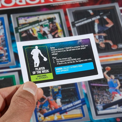 Monopoly Prizm: NBA 2nd Edition Board Game | Monopoly Game with 2023-24 Panini NBA Trading Cards | Ages 8 and Up | 2 to 4 Players | Basketball Games