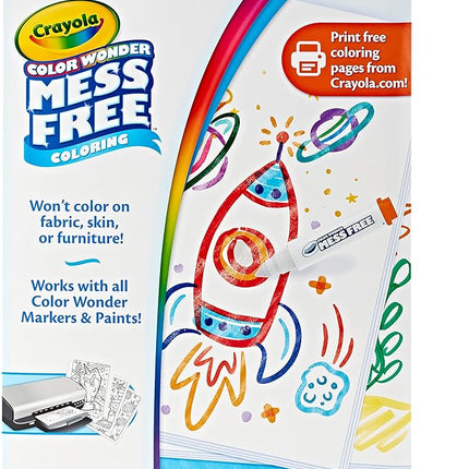 Crayola Color Wonder Mess Free Coloring Pages (50ct), Create Your Own Coloring Pages, Blank Color Wonder Refill, Toddler Toys & Gifts