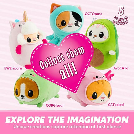 JOYIN Axolotl Plush Toy, Kawaii Axolotl Cat Plush Toy, 11" Soft Plushie, Cute Stuffed Animal Pillow for Kids and Adults, Birthday Gift for Boys and Girls Gift for Christmas