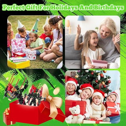 Assembly Completed T13 Action Figure Set，T13 mision 13 figuras originales 3D Printed Toys Nova 13 Action Figures Desktop Decorations for Game Lovers Toy (Green, 8 Inch)