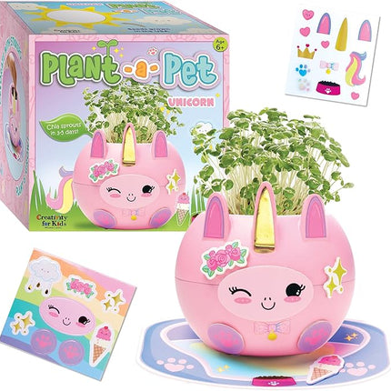 Creativity for Kids Plant-A-Pet: Unicorn, Mini Unicorn Gifts for Girls, Valentine's Day Gifts & Kids Activities (Ages 6+)
