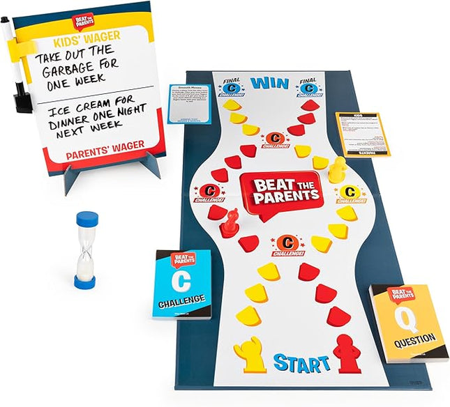 Spin Master Games, Beat The Parents Classic Family Trivia Game, Kids vs Parents for Ages 6 and up
