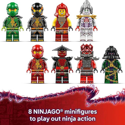 LEGO NINJAGO Arc Dragon of Focus Battle Playset - Kids Toy for Ages 9 and Up - Birthday Gift Idea for Boys and Girls - Dragons Rising Toy with 8 Ninjago Minifigures - 71836