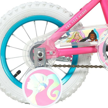 Dynacraft Barbie 12-18 Inch Girls BMX Bike for Age 3-9 Years - Fun and Stylish Design, Sturdy and Durable, Perfect for Kids Learning to Ride, Easy to Assemble, Ideal for Young Riders