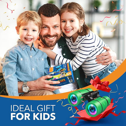 LET'S GO! Boy Toys Age 3-7 Kids Binoculars for Bird Watching|Hiking|Camping Toy for 3 4 5 6 7 Year Old Boy Girl Christmas Birthday Gifts Outdoor Travel Toys for Kid Boys Ages 3-6 Stocking Stuffers